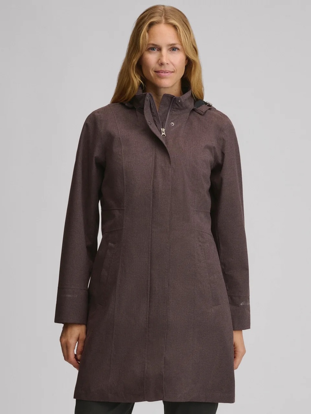 Eddie Bauer Women's Girl on the Go® Waterproof Trench Coat, Purple/Aubergine, S